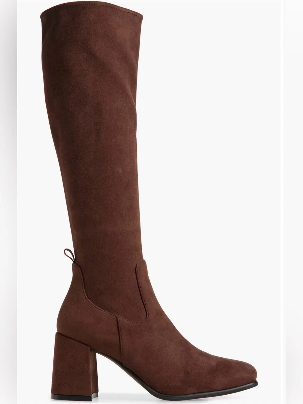 Women’s Sz 5.5 Jeffrey Campbell Hotlava Knee Length Boots in Dark Brown Suede